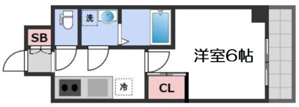 エスリード天王寺ブランシェの物件間取画像